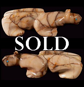 Zuni Spirits is proud to offer this authentic Zuni fetish carving direct from Zuni Pueblo, NM.  Click for more details!