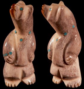 Zuni Spirits proudly presents fine Zuni fetish carvings from a variety of Zuni's premier artisans!   CLICK ME for more views & description!