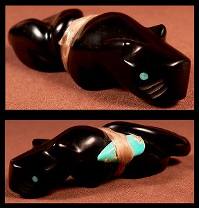 Zuni Spirits proudly presents fine Zuni fetish carvings from a variety of Zuni's premier artisans!   CLICK ME for more views & description!