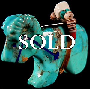  |  Price:  $75.    | Rodney Laiwakete | Turquoise Ram | CLICK IMAGE for more views & information.