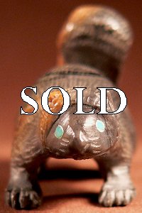 Jeff Shetima   | Price $195. | Picasso marble |  Squirrel |  CLICK IMAGE for more views & information.