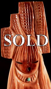Sandra Quandelacy   | Price $295. | Fossilized Ivory | Tablita Corn Maiden  |  CLICK IMAGE for more views & information.