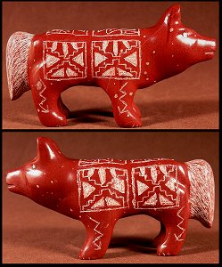 Curtis Garcia   | Price $125. |Sgraffito Pipestone | Horse |  CLICK IMAGE for more views & information.