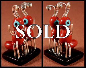 Danny Booqua | Price $65. | Pipestone| Red ants | CLICK IMAGE for more views & information.