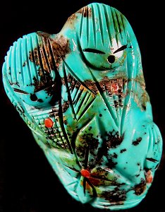 Chad Quandelacy   | Price $235. | Turquoise | 'Seven Sisters' Maidens |  CLICK IMAGE for more views & information.