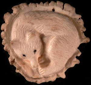 Elton Kaamasee | Price $95. | Antler |Resting Bear | CLICK IMAGE for more views & information.
