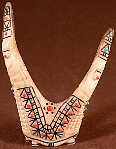 Norman Cooeyate & Jacquelin Ghahate | Price $250. | Antler | Twin maidens | CLICK IMAGE for more views & information.
