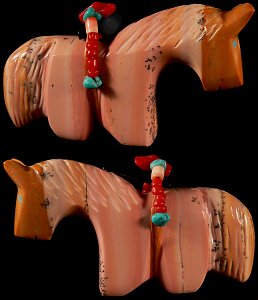 Rodney Laiwakete Dolomite Horse  |  Price was:  $60.   | NOW ON SALE $48.  | CLICK IMAGE for more views & information.