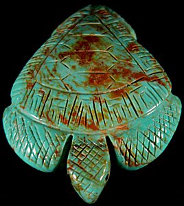  Vivella Cheama  | Price was $105.  - Now $90. | Turquoise  |  Sea Turtle |  CLICK IMAGE for more views & information.