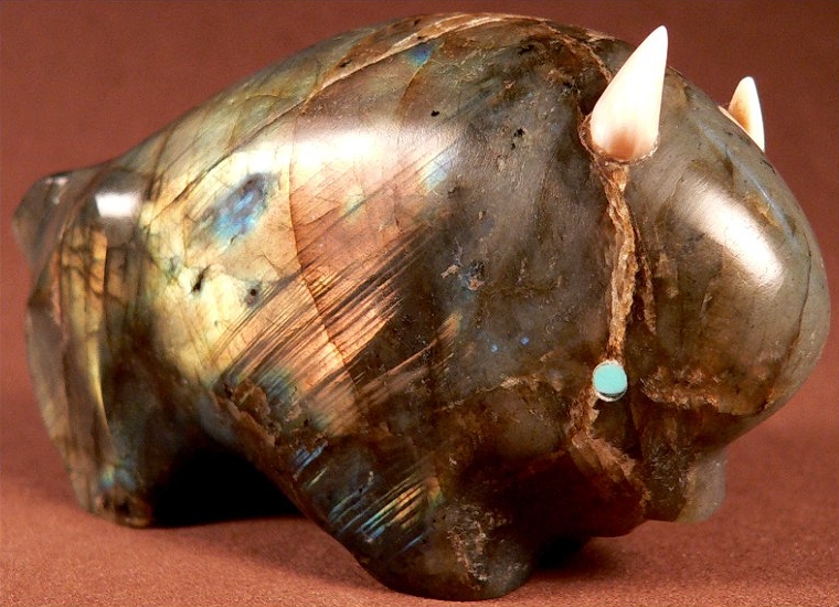 Lynn Quam   | Price $275  |Labradorite  |  Buffalo |  CLICK IMAGE for more views & information.