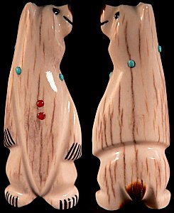 Claudia Peina   | Price $60.  |Antler  | Standing Bear  |  CLICK IMAGE for more views & information.