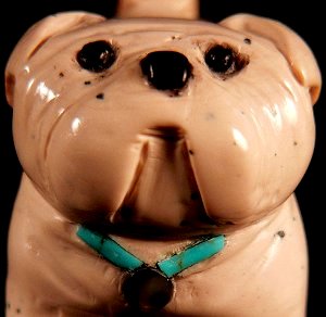 Felicia Martinez | Chocolate Serpentine | Bulldog | Price: $105. |  CLICK  IMAGE for more views & information.