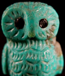 Christine Banteah | Turquoise | Owl | Price was $75.  - Now $54.   |  CLICK IMAGE for more views & information.