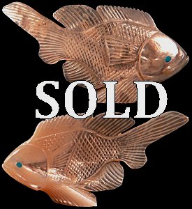 Hudson Sandy | Mother of Pearl | Fish | Price was $165.  - Now $125.|   CLICK  IMAGE for more views & information.