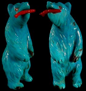 Andres Quandelacy | Turquoise | Standing Bear | Price: $135 | CLICK  IMAGE for more views & information.