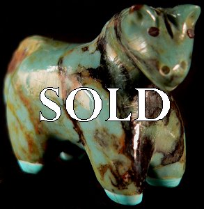 Hayes Leekya | Horse | Turquoise | Price: $54. |CLICK  IMAGE for more views & information.