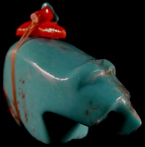  Emery Eriacho| Turquoise  | Bear | Price: $54. + 8.50 domestic shipping  | CLICK  IMAGE for more views & information.