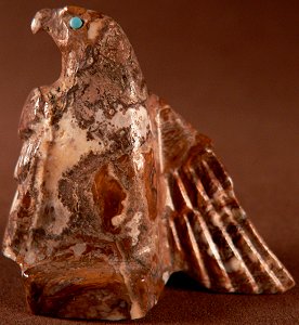 Travis Nieto | Magnasite Hematite (Wild Horse) | Eagle   | Price: $95.  | CLICK  IMAGE for more views & information.