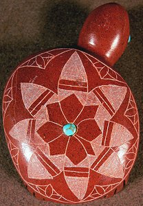 Daphne Neha |Pipestone, Sgraffito | Turtle  |  Price was $60.  - Now $42.  |CLICK  IMAGE for more views & information.