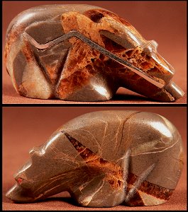 Kenny Chavez |Septarian Nodule |Medicin Bear  | Price: $42. |CLICK  IMAGE for more views & information.