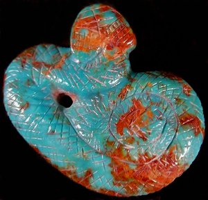 Vivella Cheama | Turquoise  | Rattlesnake  |  Price was $135.  - Now $75.  | CLICK  IMAGE for more views & information.