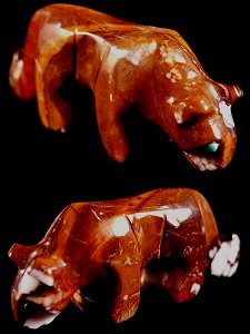 Fabian Tsethlikai | Wild Horse  |Mountain Lion  | Price: $65. + 8.50 domestic shipping | CLICK  IMAGE for more views & information.