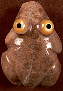 Bernard Homer, Jr. | Petosky stone | Frog | $95.  |CLICK  IMAGE for more views & information.