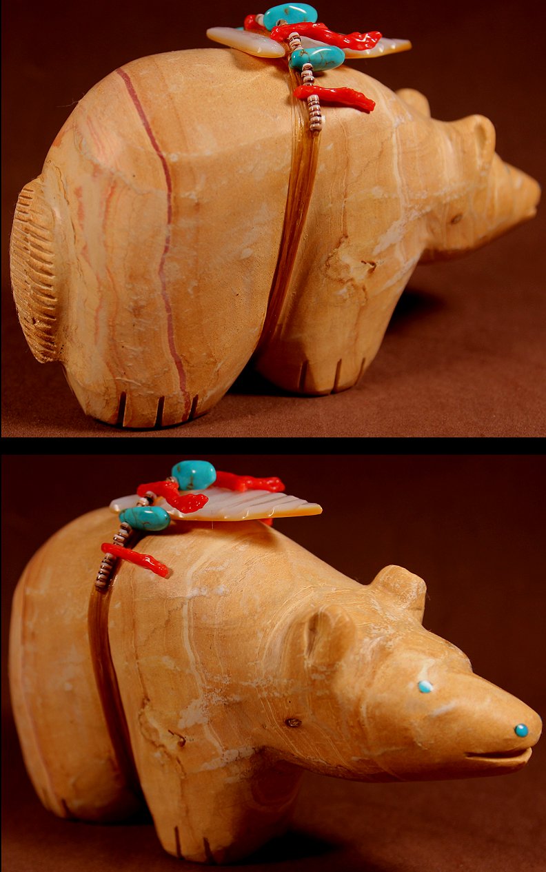 Zuni Spirits is proud to represent a variety of Zuni fetish carvers, including Pete (d.) & Dinah Gasper !