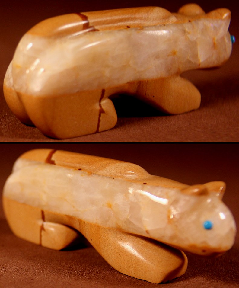 Zuni Spirits is proud to represent a variety of Zuni fetish carvers, including Vernon Lunasee & Prudencia Quam !