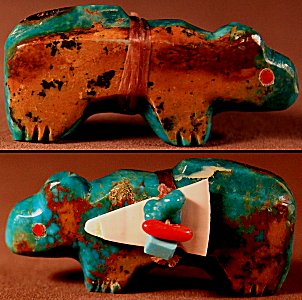 Zuni Spirits is proud to represent a variety of Zuni fetish carvers, including Lena Boone!