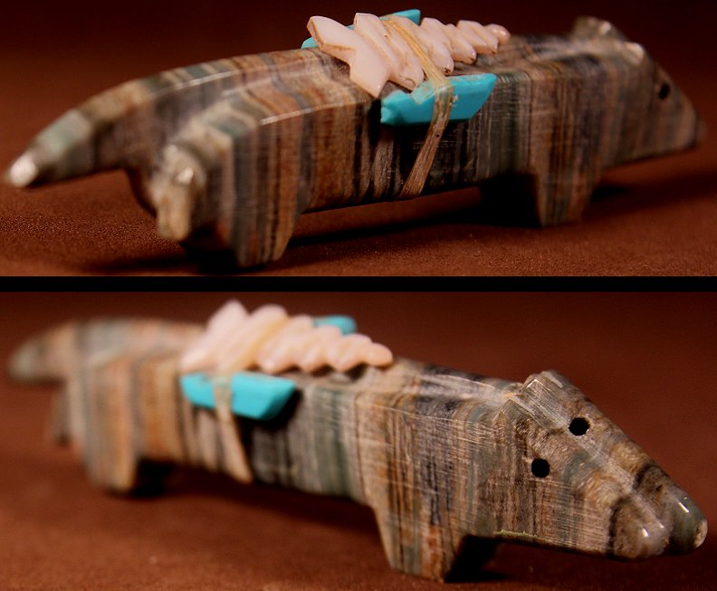 Zuni Spirits is proud to represent a variety of Zuni fetish carvers, including Aaron (d.)& Thelma Sheche& Thelma Sheche !