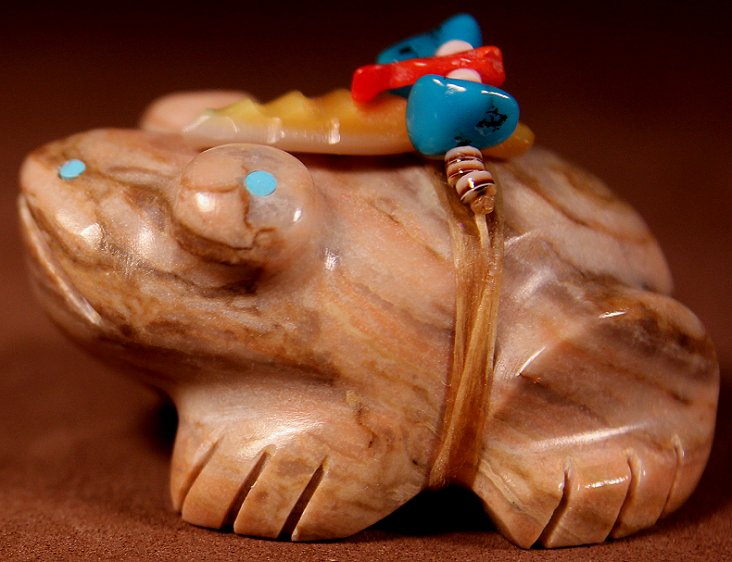 Zuni Spirits is proud to represent a variety of Zuni fetish carvers, including Pete (d.) & Dinah Gasper!