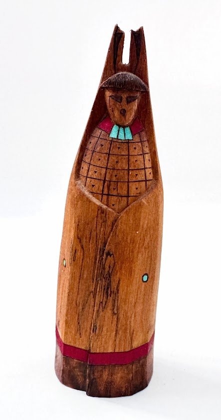 Zuni Spirits is proud to represent a variety of Zuni fetish carvers, including Chris Laate Corn Maiden)