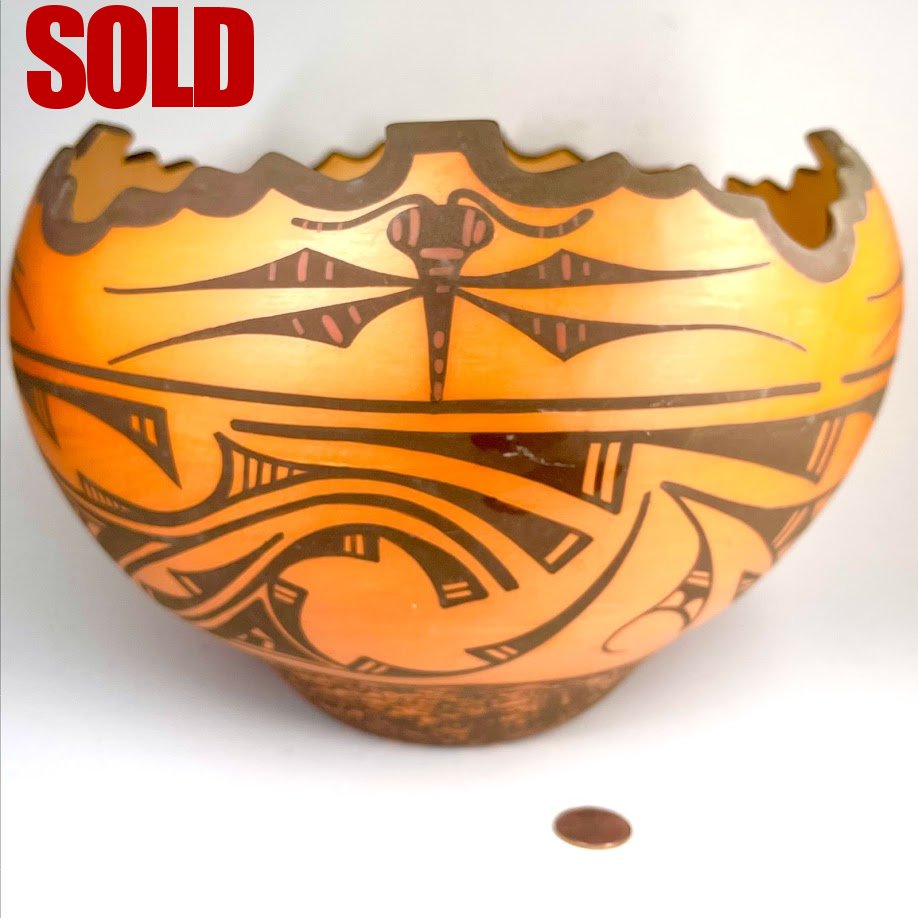 Gaylon Westika| Zuni Pueblo  Pottery |1999 Stepped Olla
| Price: $1400.  +   shipping, depending on your location | Texas sales tax applies to Texas Residents! | 
CLICK  IMAGE for more views & information. | Authentic Zuni fetishes direct from Zuni Pueblo to YOU 
from Zunispirits.com!